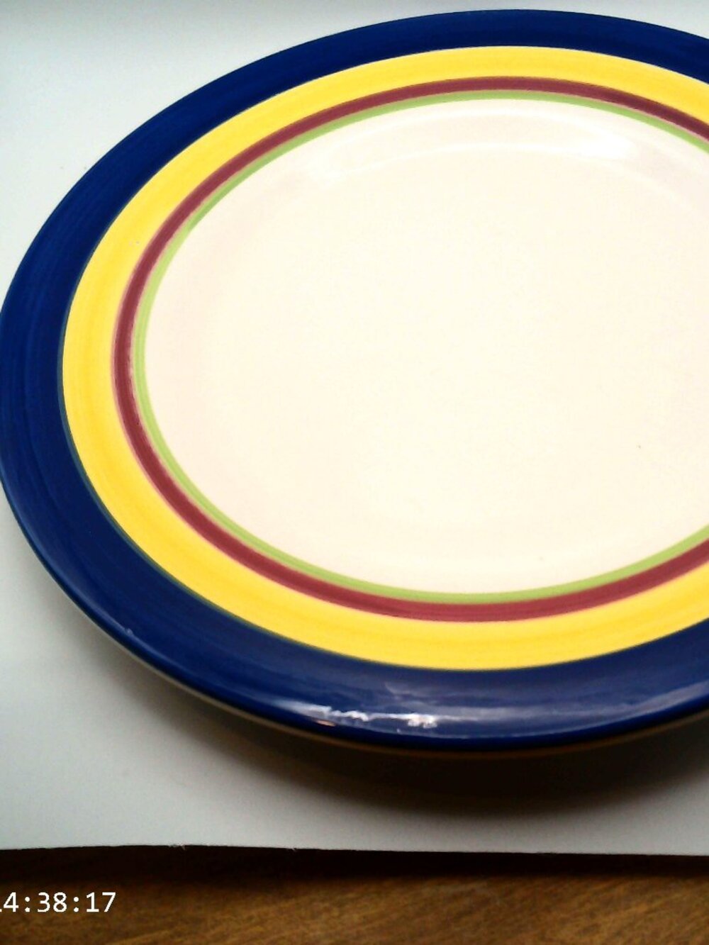 Vintage Studio Nova Dinner Plates Rainbow Pattern